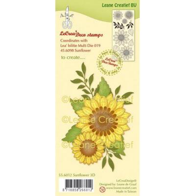 Leane Creatief Clear Stamps - Sonnenblume